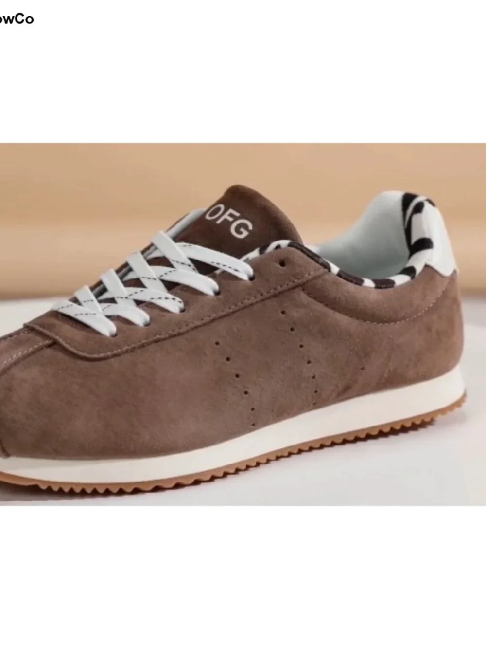 Women's Eco-Leather Fashion Sneakers - Lightweight Memory Foam Slip-Resistant